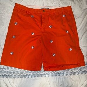 Clemson Orange Paw Print Men Shorts